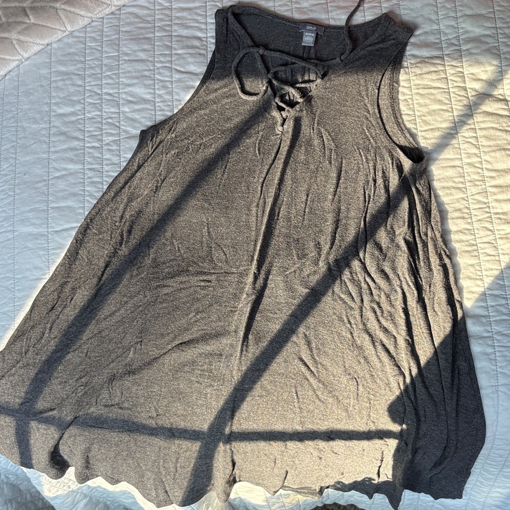 Gray Sleeveless Women's Cover-up